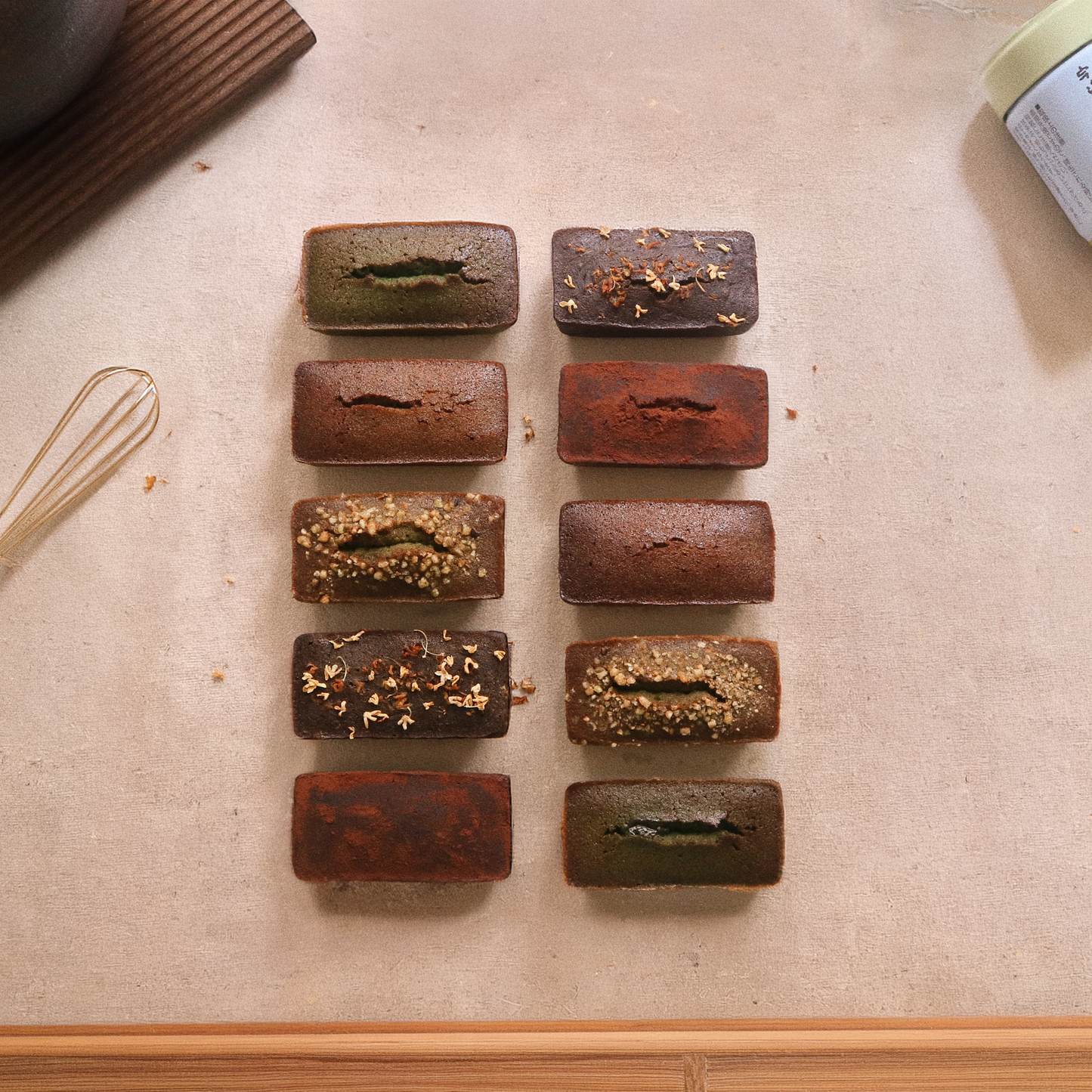 \2.0版本!全新茶味盛合!/ 濃醇特調茶香小金磚費南雪 premium tea 2.0 mini financiers set (1組10入♡)