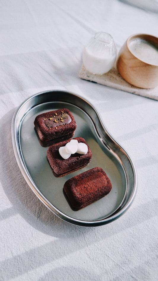 [NEW!] 冬日高級香醇黑巧克力 x 濃厚系可可費南雪 deluxe chocolate financiers set (一組3入♡)