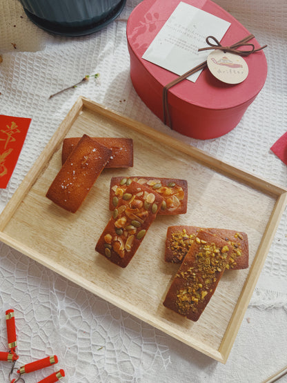 新春限定✧* 長輩 friendly!! 大方得體金磚費南雪新春禮盒3款共六入（售完不補）