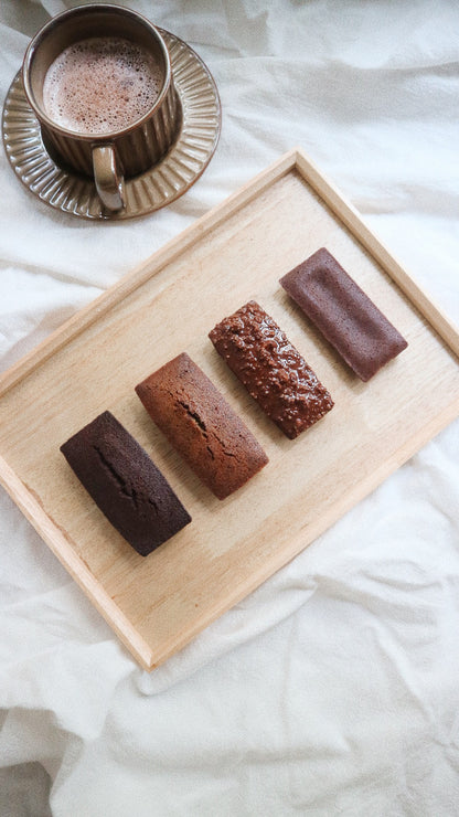 #NEW! 《大人系黑朱古力系列 含咖啡因版本》金磚費南雪 premium chocolate financiers set (1組4入♡)