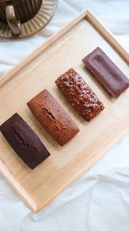 #NEW! 《大人系黑朱古力系列 含咖啡因版本》金磚費南雪 premium chocolate financiers set (1組4入♡)